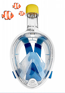 מסכת שנורקל מלאה לפנים מסכת שנורקל מלאה לפנים