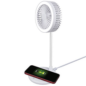 עמדת טעינה אלחוטית עם מאוורר ותאורה עמדת טעינה אלחוטית עם מאוורר ותאורה