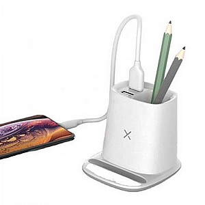 משטח טעינה אלחוטי 10W כולל מעמד כלי כתיבה משטח טעינה אלחוטי 10W כולל מעמד כלי כתיבה